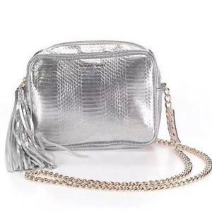 Victoria's Secret Fashion Handbag Crossbody Silver Purse NWOT
